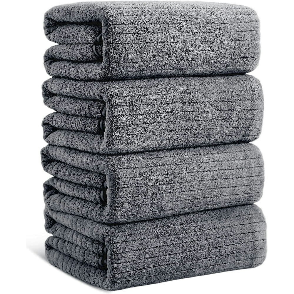 Jessy Home Large Microfiber Bath Towels 4-Pack: $31.99