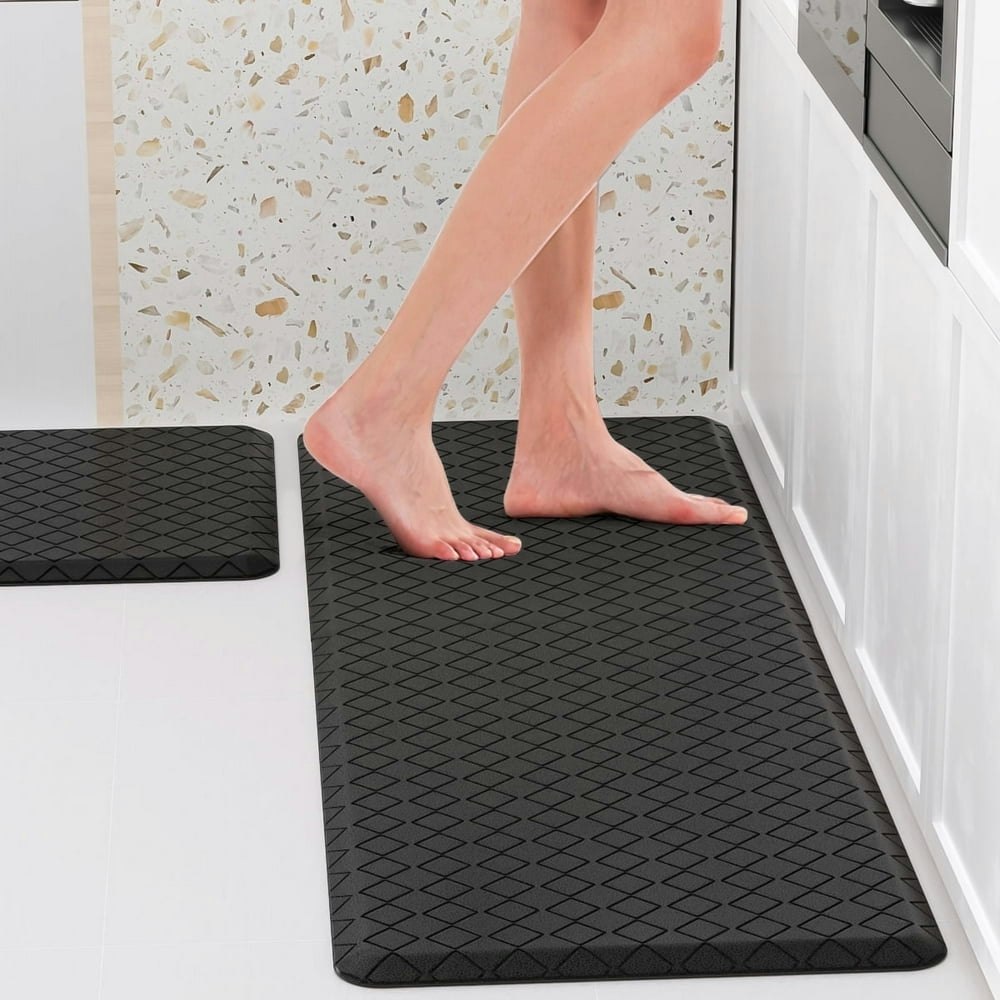 Gped Cushioned Anti-Fatigue Kitchen Floor Mats 2-Piece Set 17.3" x 29" and 17.3" x 47": $25.89 Gped Cushioned Anti-Fatigue Kitchen Floor Mats 2-Piece Set 17.3" x 29" and 17.3" x 47": $25.89
