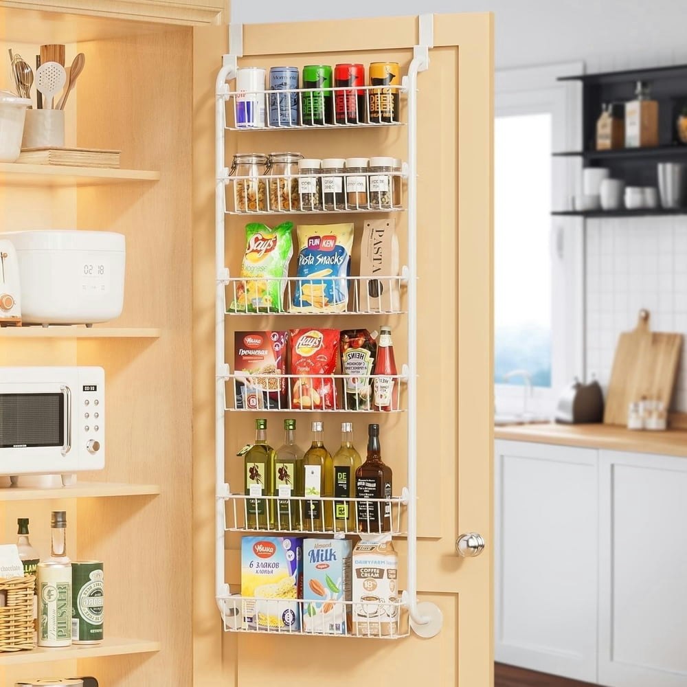 6-Tier Over-the-Door Pantry Organizer with 6 Baskets: $23.99 6-Tier Over-the-Door Pantry Organizer with 6 Baskets: $23.99