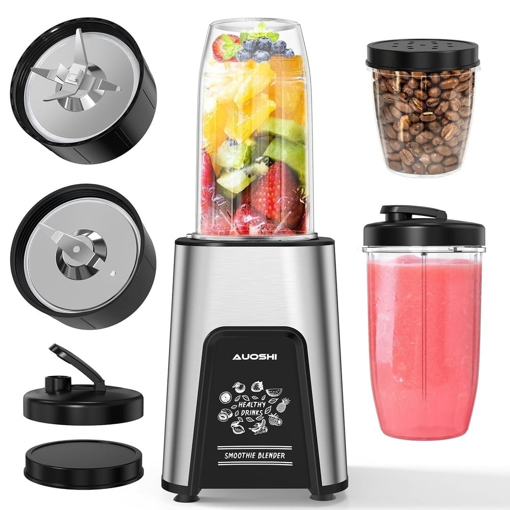 Auoshi 1000W Personal Blender with 23oz Cups 10oz Grind Cup: $48.99 Auoshi 1000W Personal Blender with 23oz Cups 10oz Grind Cup: $48.99