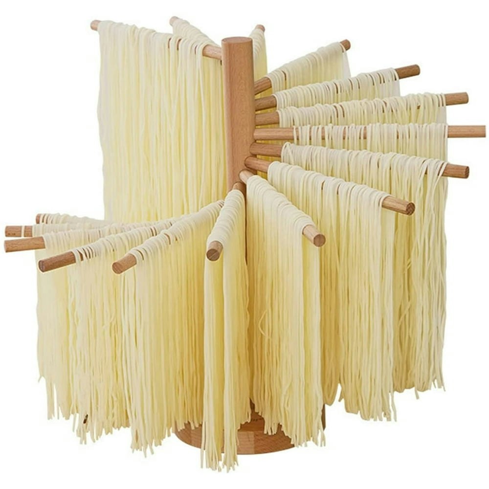 Jetcloudlive Collapsible Wooden Pasta Drying Rack: $12.99
