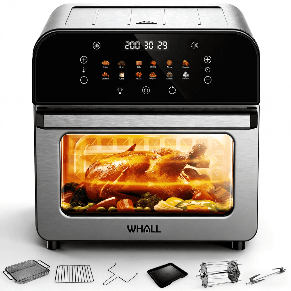 WHALL 12QT Touchscreen Air Fryer Toaster Oven: $84.79
