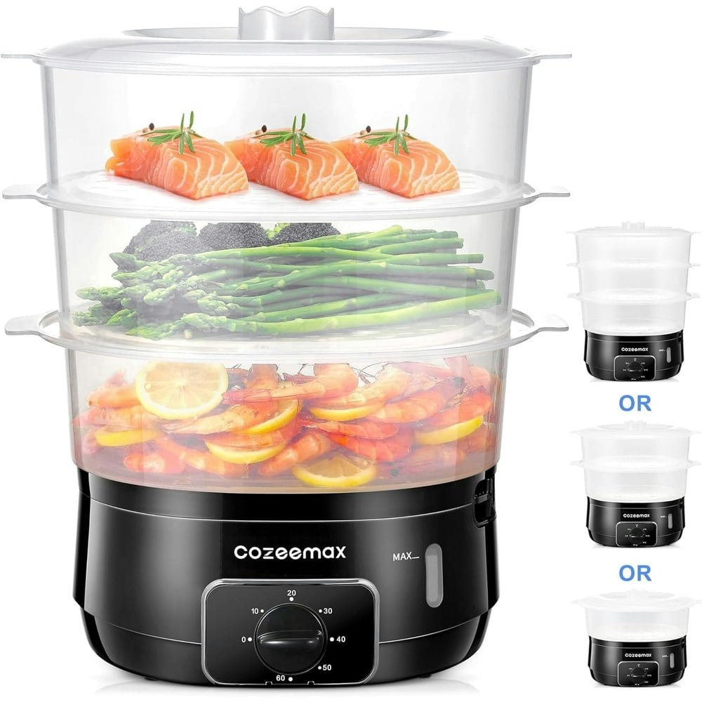 Cozeemax 13.7 qt 3-Tier Electric Food Steamer: $37.89 Cozeemax 13.7 qt 3-Tier Electric Food Steamer: $37.89
