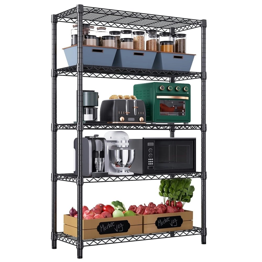 M MZG 5-Tier Metal Storage Shelving Unit: $133.99 M MZG 5-Tier Metal Storage Shelving Unit: $133.99