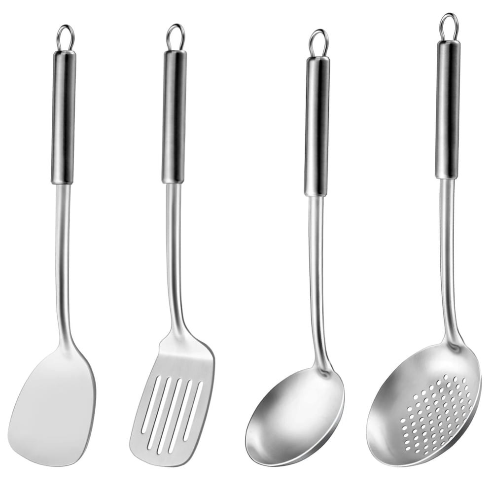 Mirdinner Stainless Steel Cooking Utensils 4-Piece Set: $12.99 Mirdinner Stainless Steel Cooking Utensils 4-Piece Set: $12.99