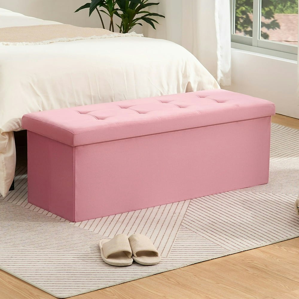 Lusimo 43" Velvet Storage Ottoman Bench: $42.95 Lusimo 43" Velvet Storage Ottoman Bench: $42.95