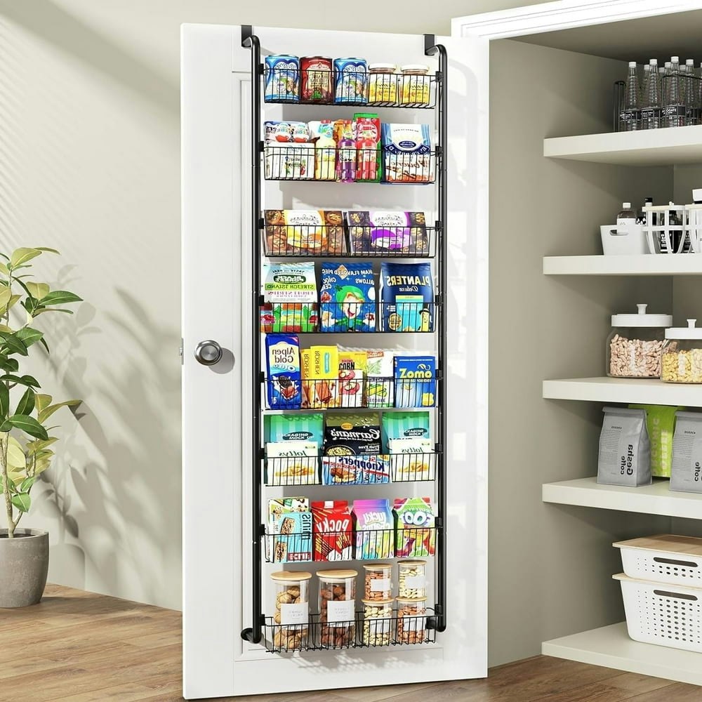 Sunally 8-Tier Over-the-Door Pantry Organizer with Baskets: $26.99
