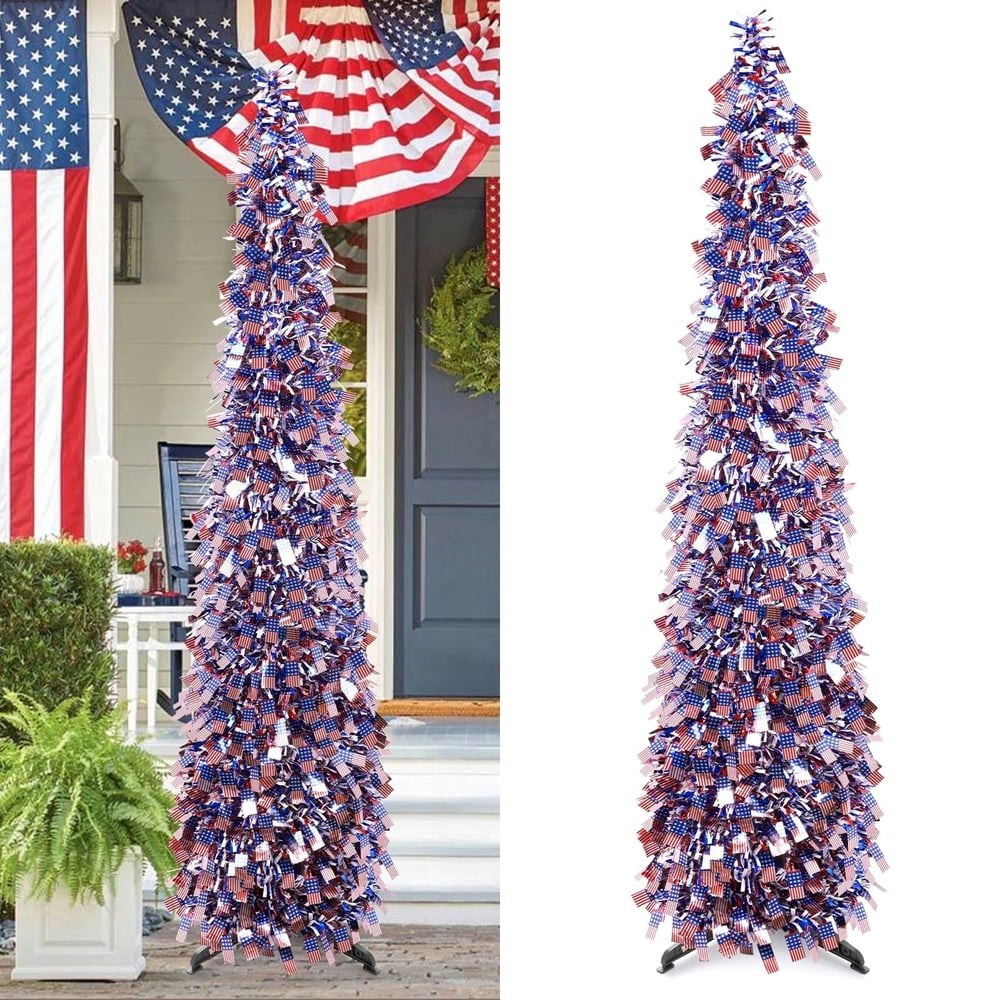 Ayieyill 5ft Pop Up Patriotic Tree: $23.99 Ayieyill 5ft Pop Up Patriotic Tree: $23.99