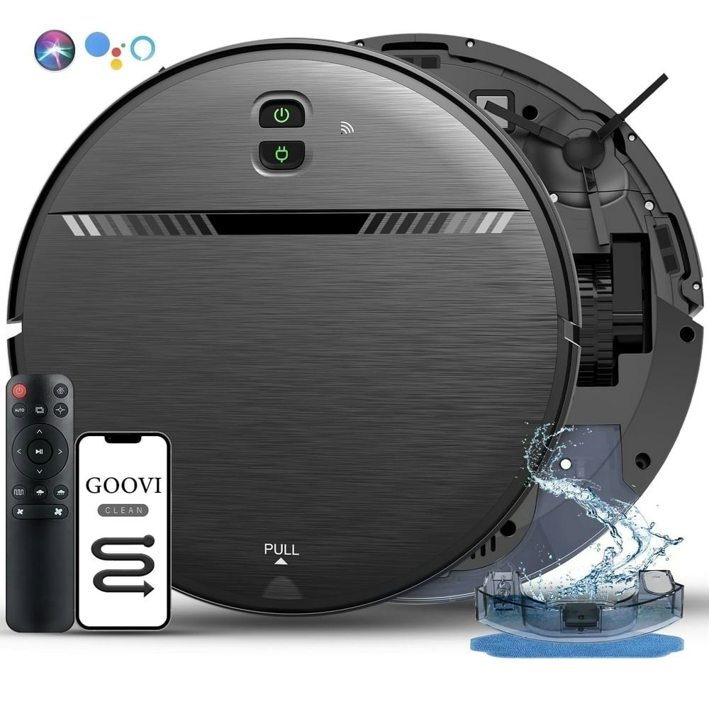 Goovi Robot Vacuum Mop Combo: $79.89