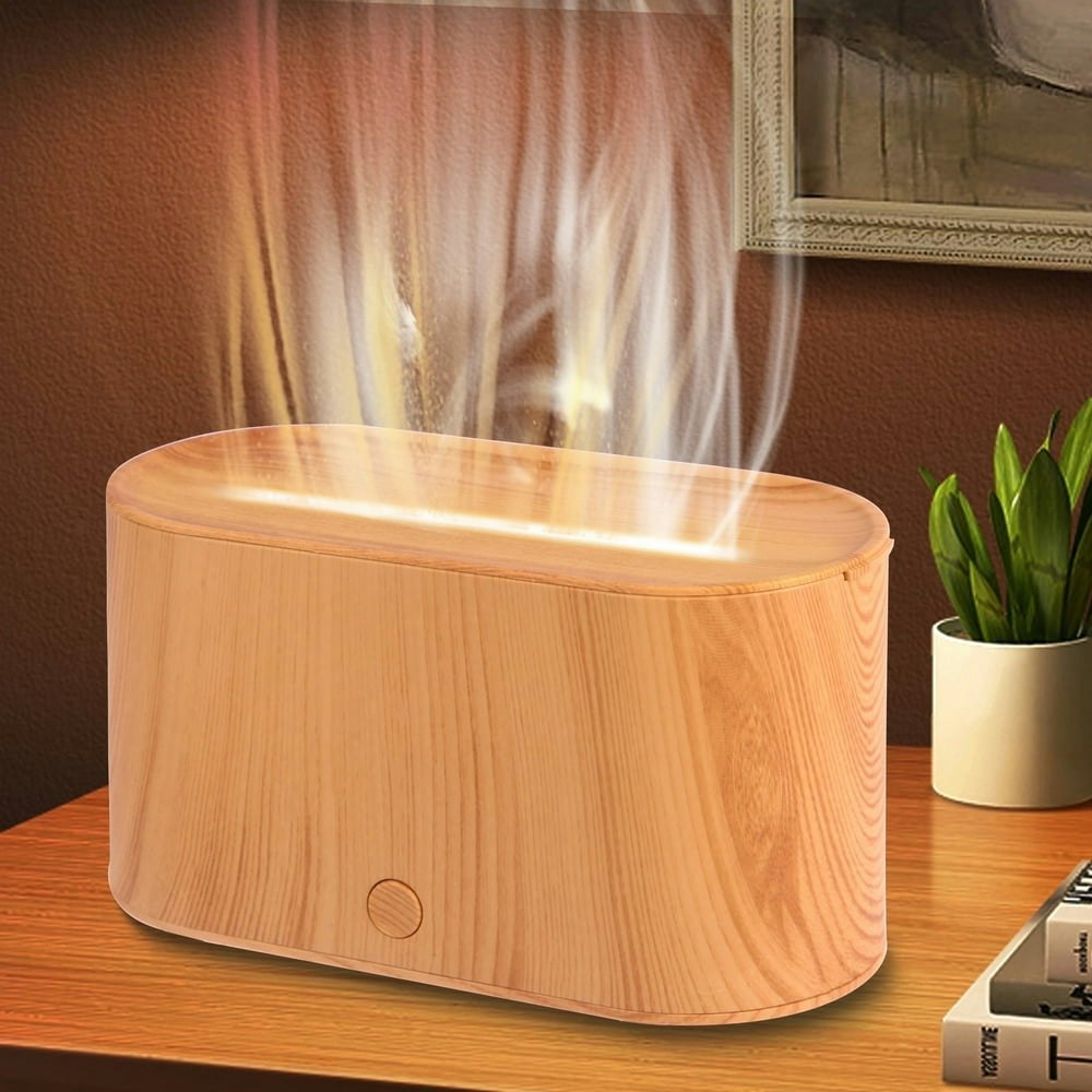 Bcooss Essential Oil Diffuser with Flame Light: $12.99