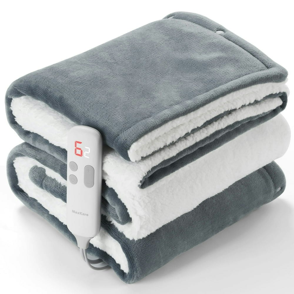 MaxKare 50" x 60" Electric Throw Blanket: $34.99