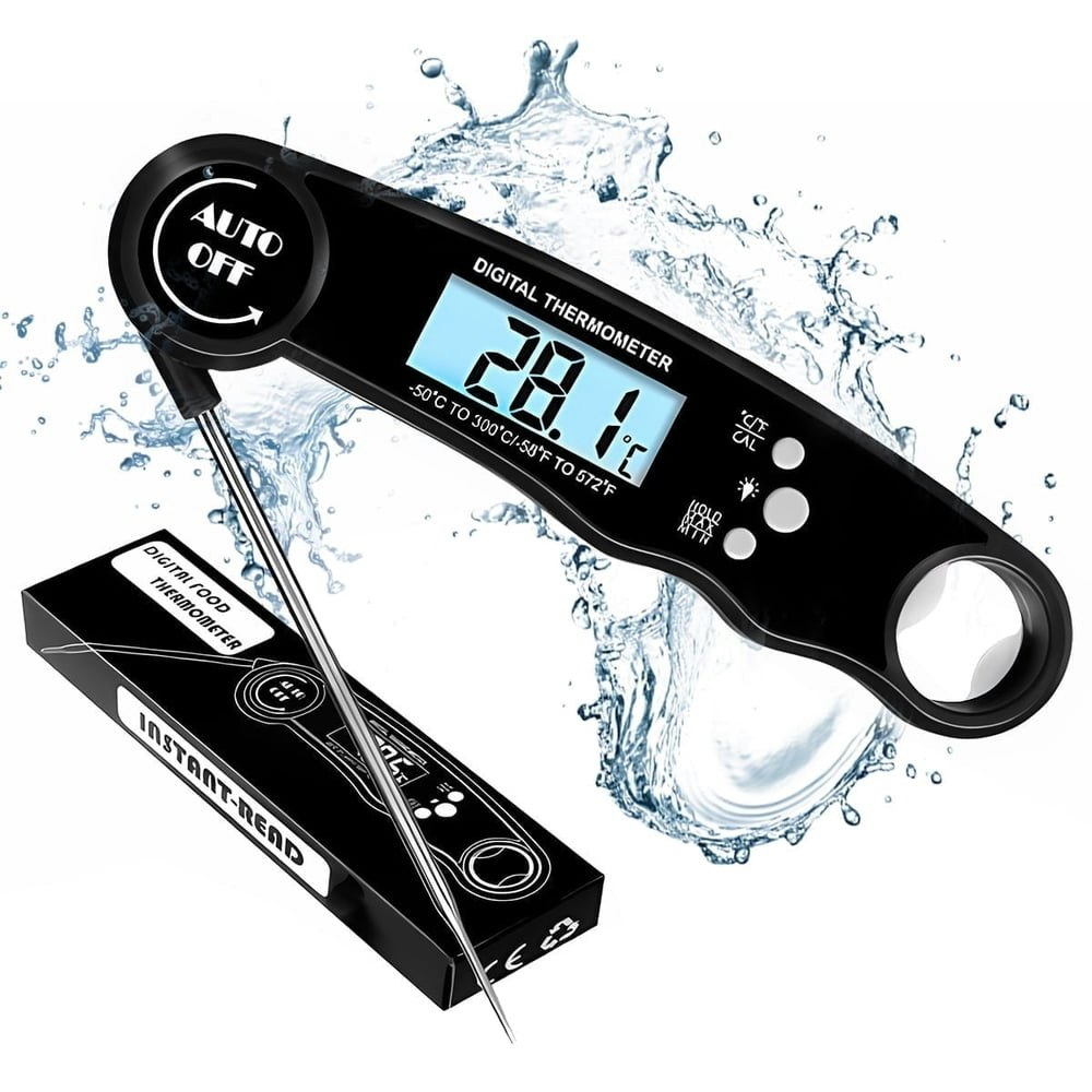 Scootworks Waterproof Instant Read Meat Thermometer with Magnet: $12.99
