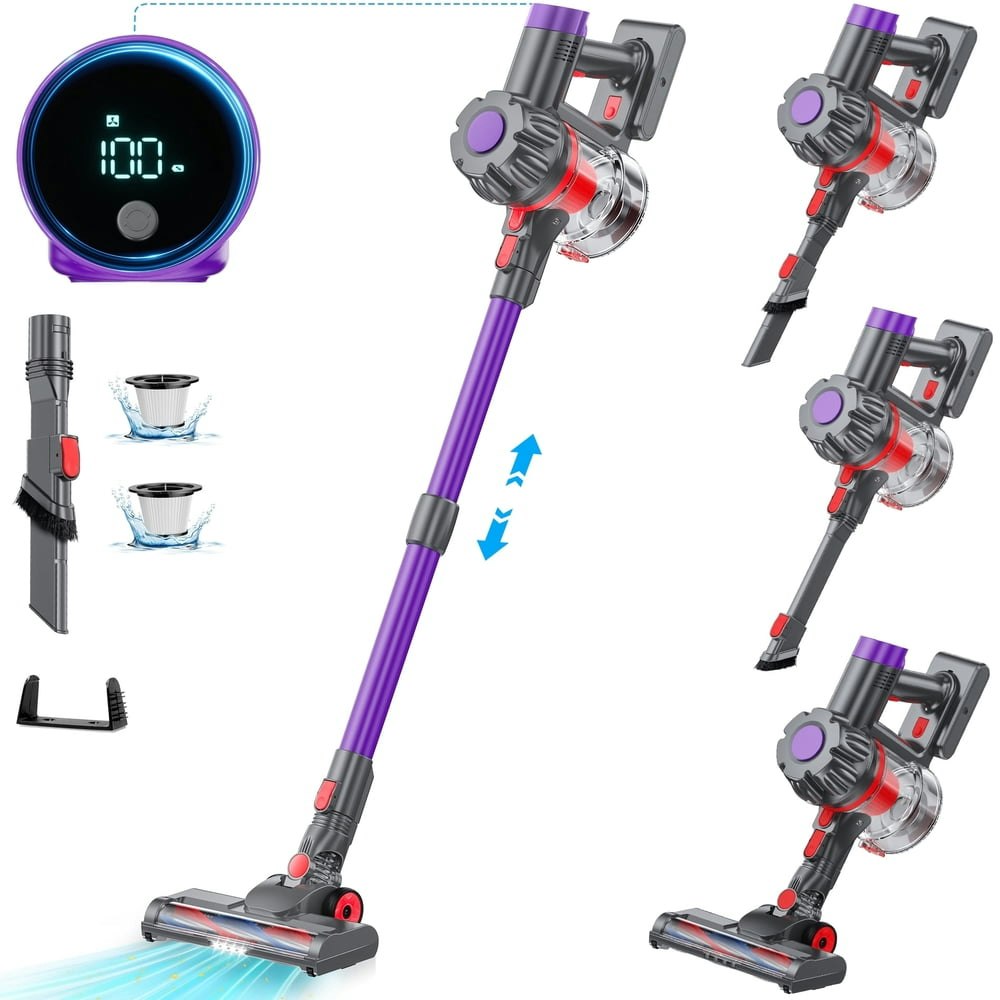 KANFUAQ Cordless Vacuum Cleaner 50-Minute Runtime: $69.79