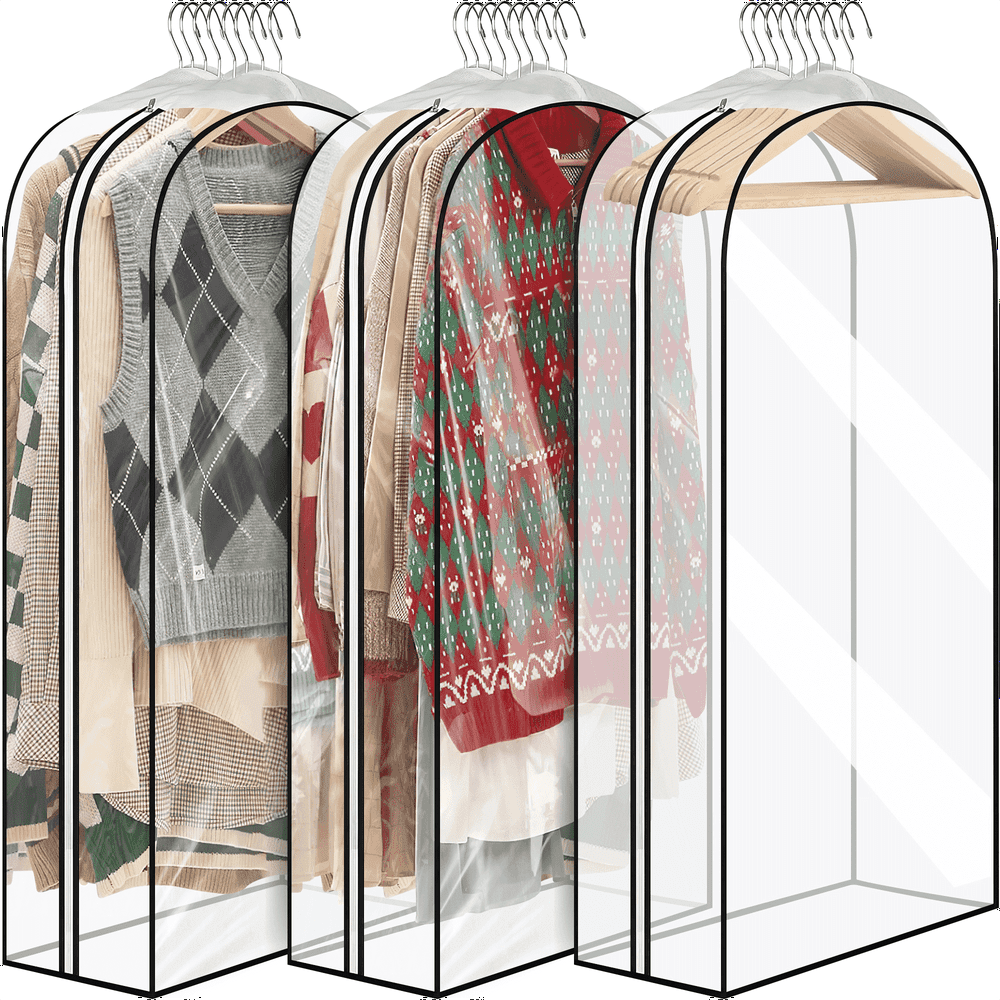 Dakomm 43" Hanging Garment Bags 3-Pack: $15.29