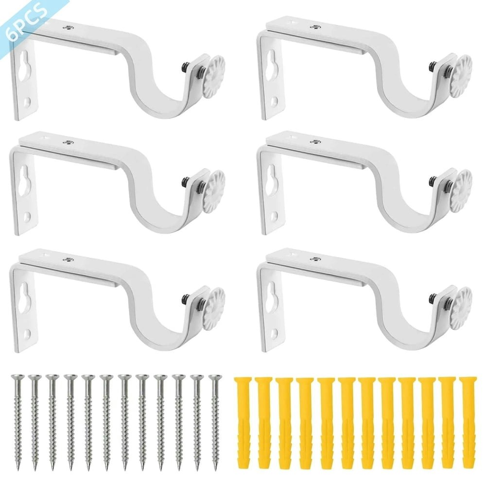 Spokki Curtain Pole Brackets 6-Piece Set: $10.79 Spokki Curtain Pole Brackets 6-Piece Set: $10.79