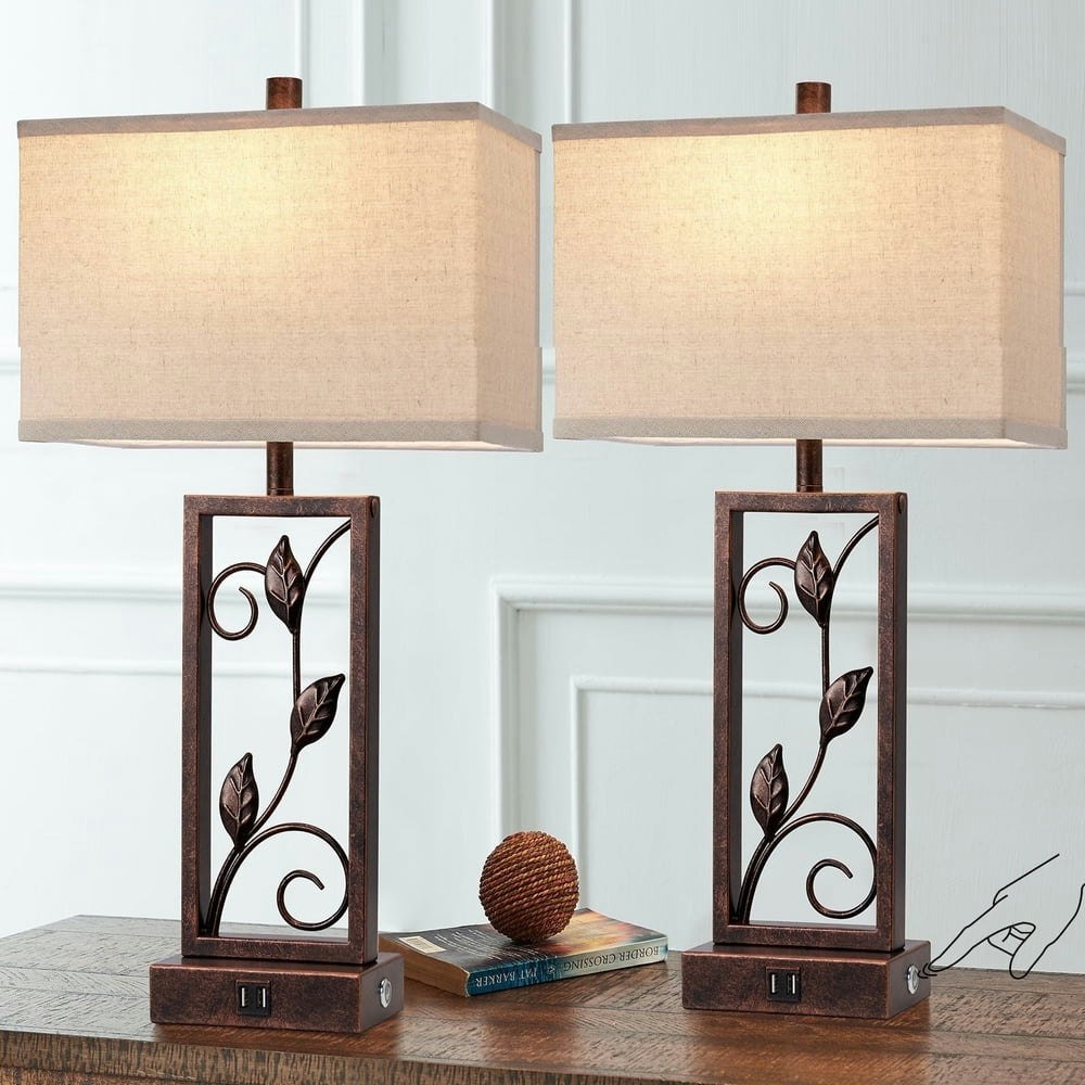 Roria 24" Farmhouse Touch Control Table Lamps 2-Pack: $69.99 Roria 24" Farmhouse Touch Control Table Lamps 2-Pack: $69.99