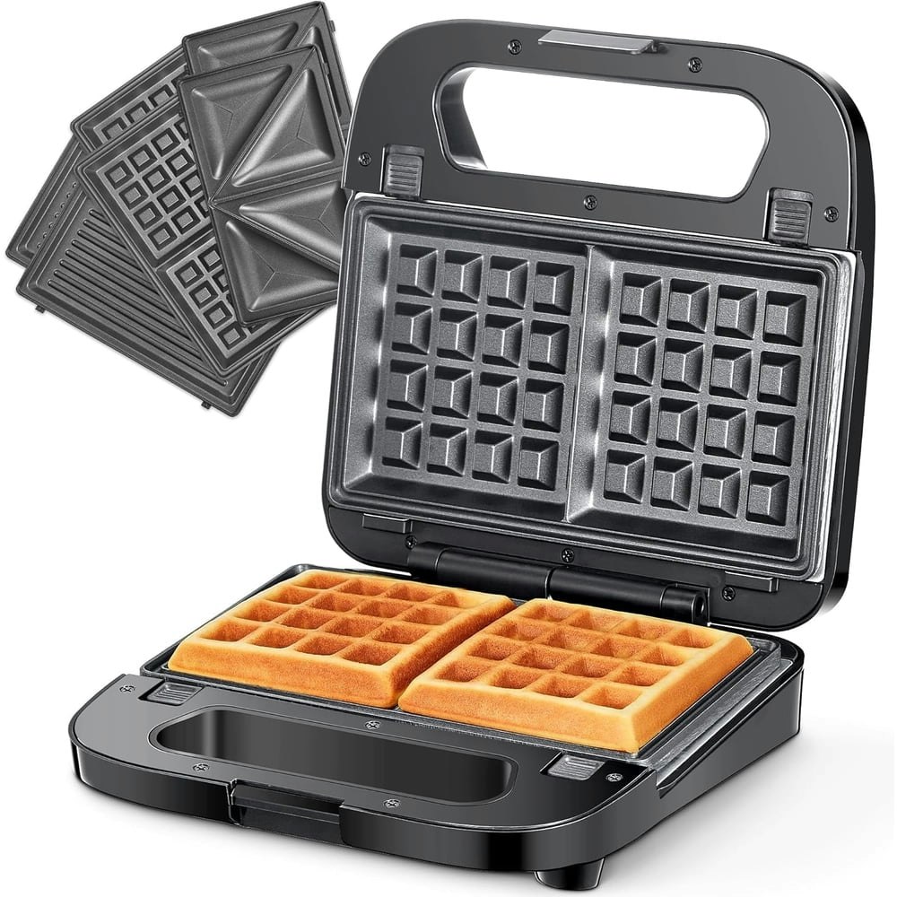 3-in-1 Waffle Grill and Sandwich Maker with Removable Nonstick Plates: $29.89 3-in-1 Waffle Grill and Sandwich Maker with Removable Nonstick Plates: $29.89