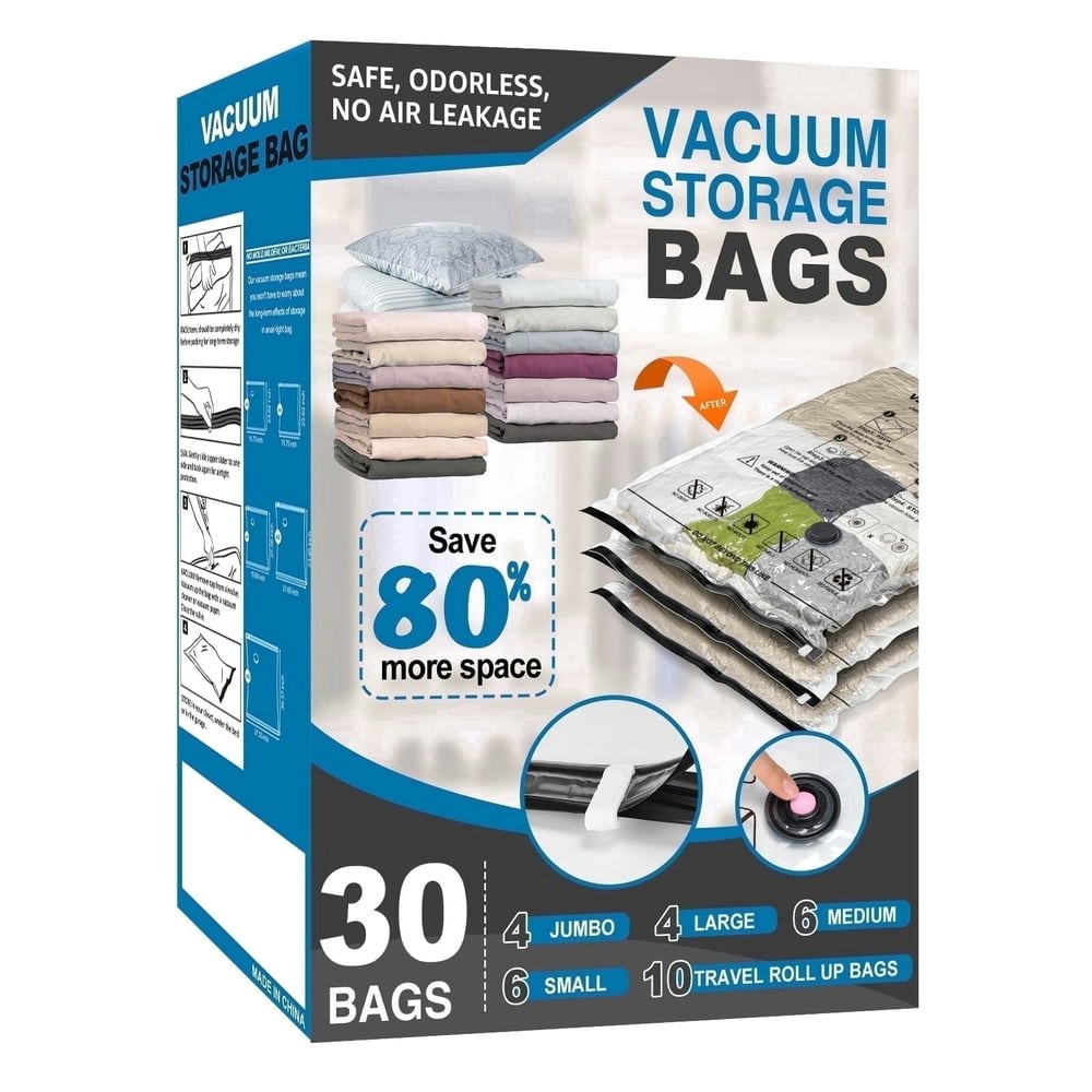 Cubepoint Vacuum Storage Bags 30-Pack: $25.49