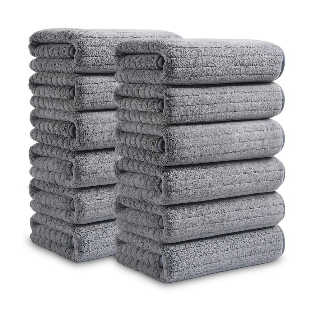 Covina Home Dark Gray Microfiber Hand Towels 12-Pack: $22.39 Covina Home Dark Gray Microfiber Hand Towels 12-Pack: $22.39