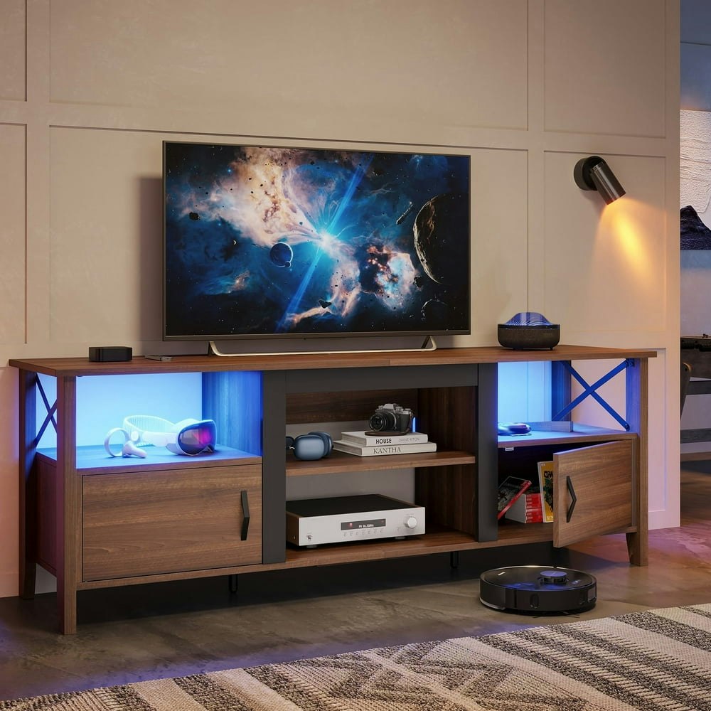 Bestier Farmhouse TV Stand for TVs up to 70": $115.98 Bestier Farmhouse TV Stand for TVs up to 70": $115.98