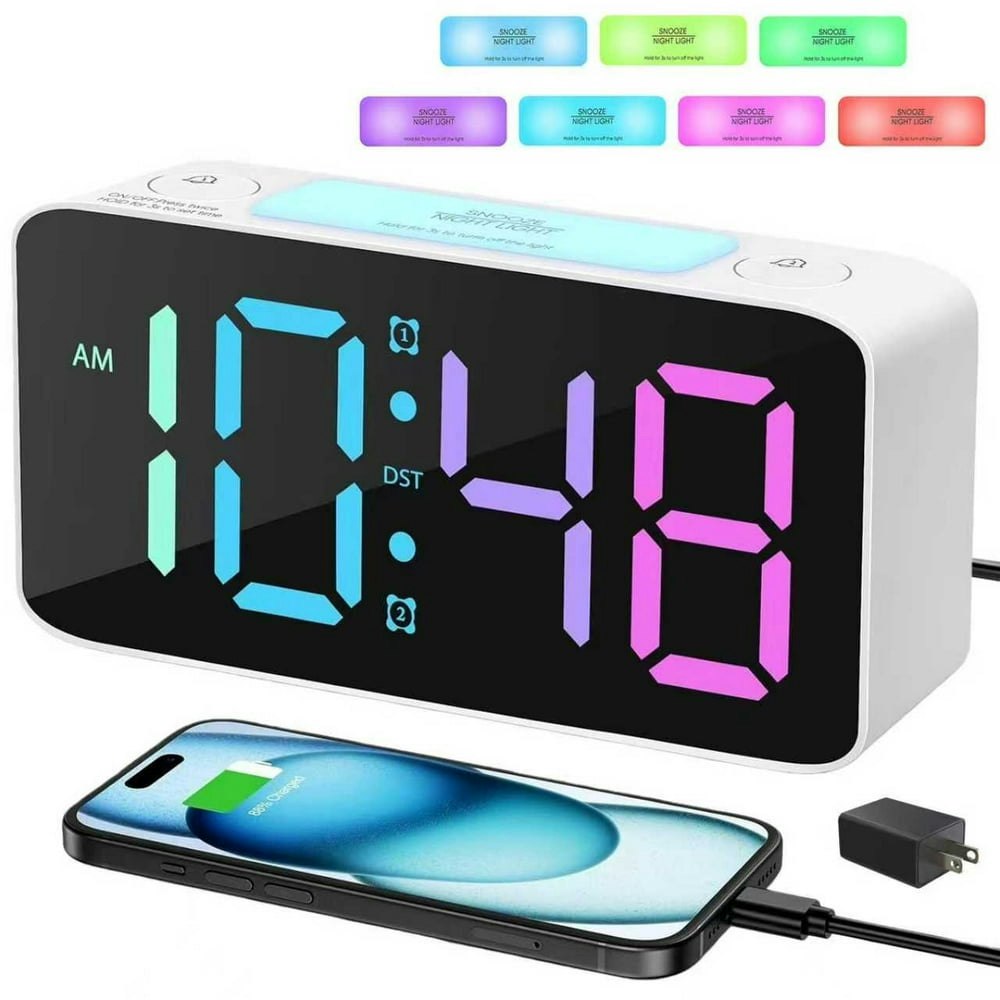 Bakibo Digital Alarm Clock with Night Light: $14.69