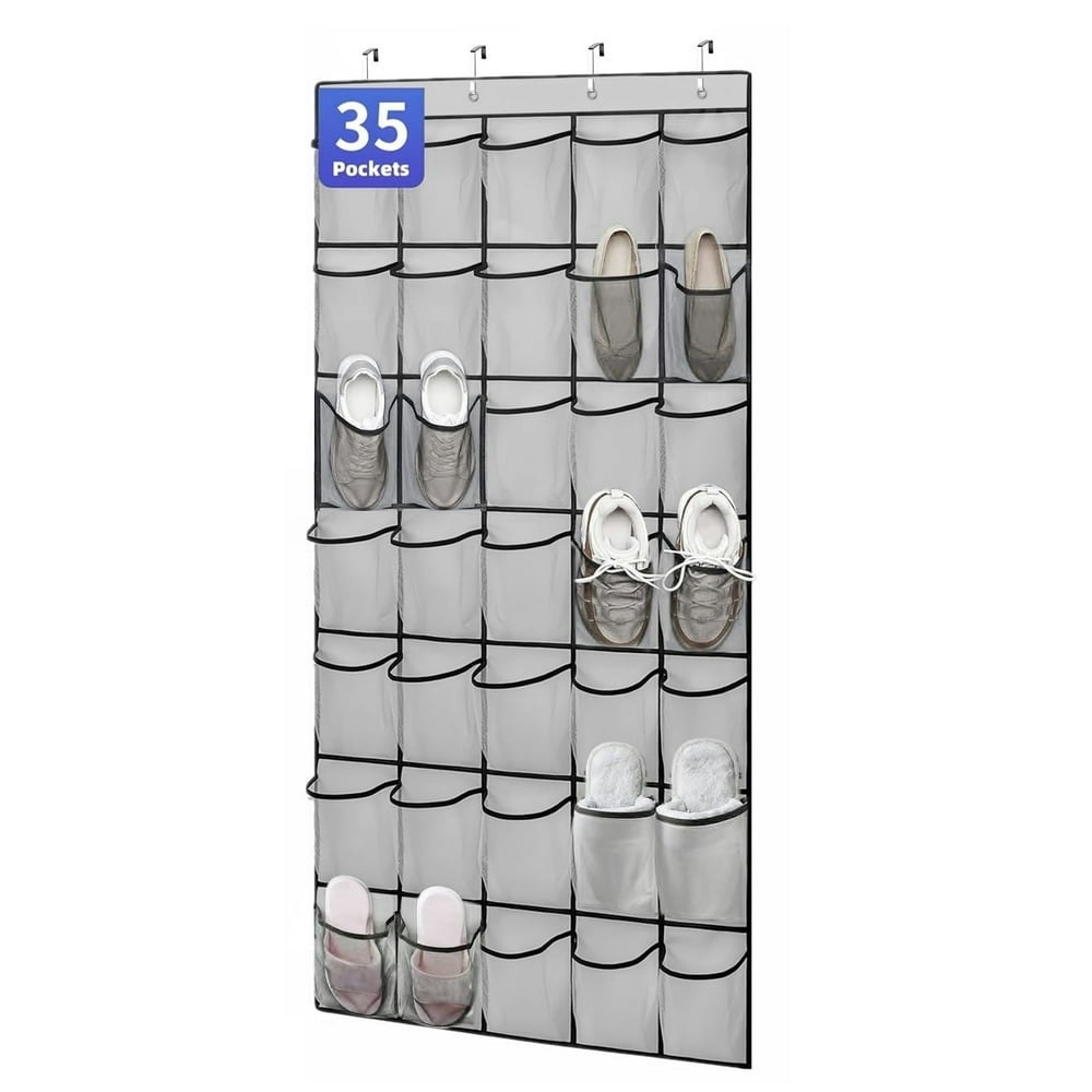 35-Pocket Over-the-Door Shoe Organizer: $11.49