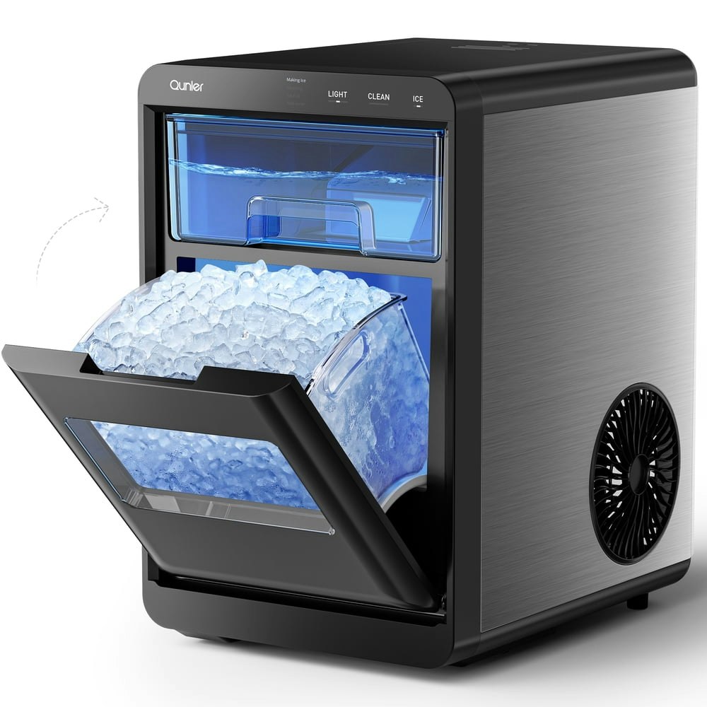 Qunler Nugget Ice Maker Countertop 44lb per Day: $189.99