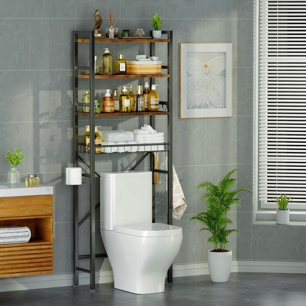 Capri 4-Tier Over-the-Toilet Storage Shelf: $43.99 Capri 4-Tier Over-the-Toilet Storage Shelf: $43.99