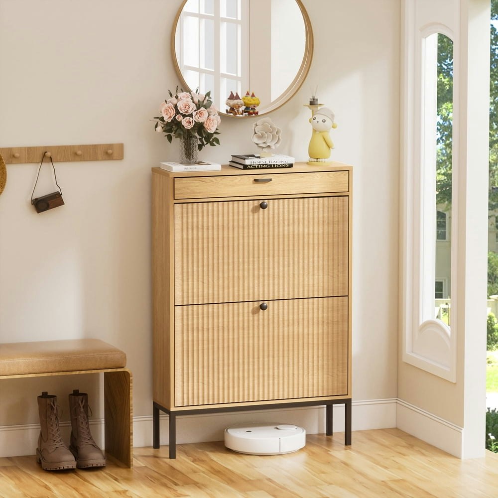 Brafabhome Shoe Storage Cabinet with 2 Flip Drawers: $109.99 Brafabhome Shoe Storage Cabinet with 2 Flip Drawers: $109.99