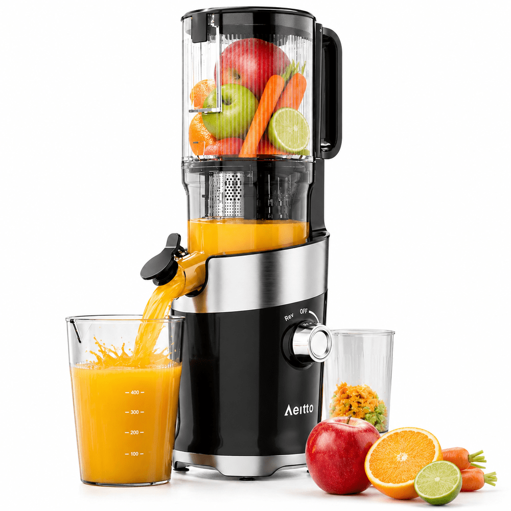 Aeitto Mega4 Masticating Juicer Machine: $99.99 Aeitto Mega4 Masticating Juicer Machine: $99.99