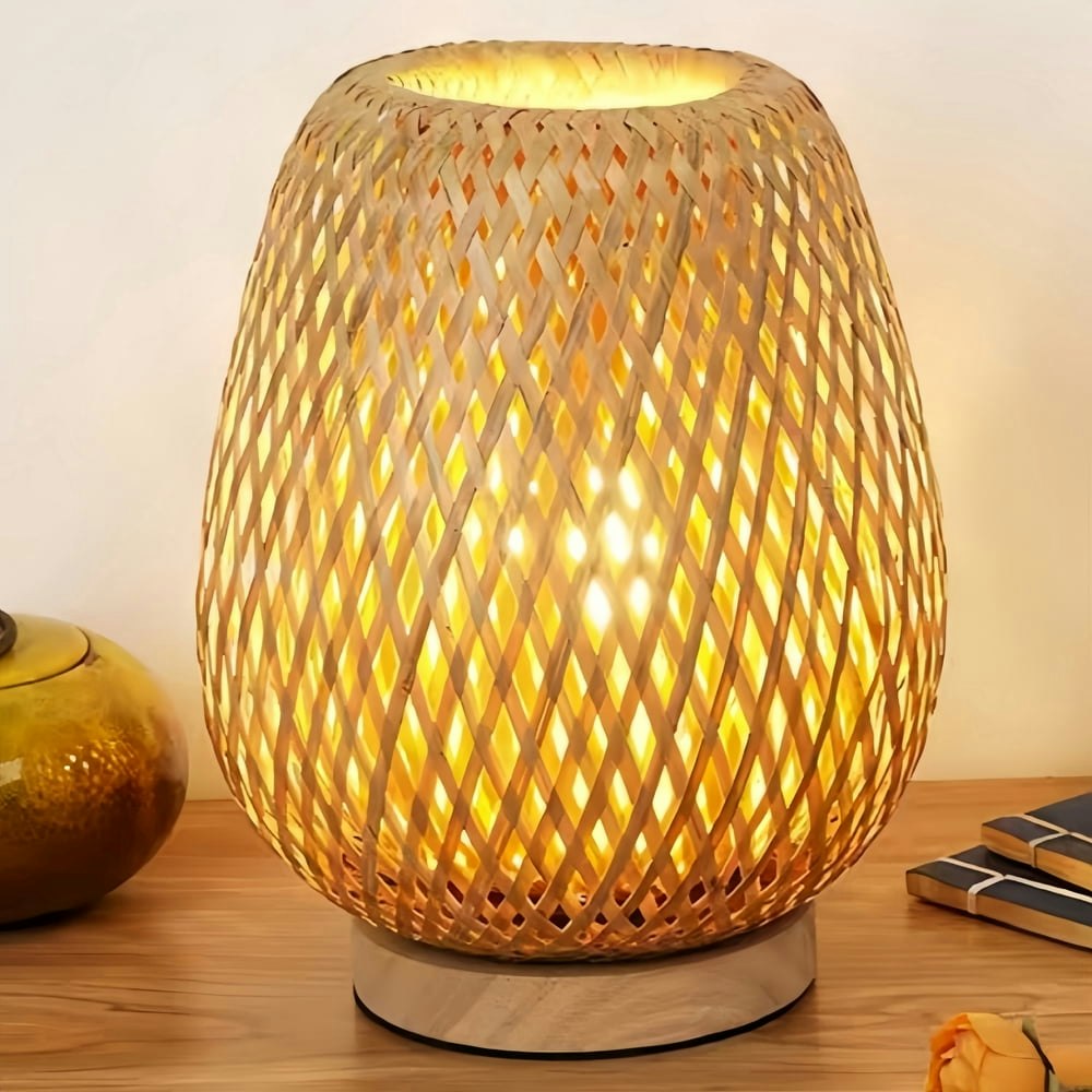 Mehoom Rattan Dimmable Table Lamp: $24.99 Mehoom Rattan Dimmable Table Lamp: $24.99