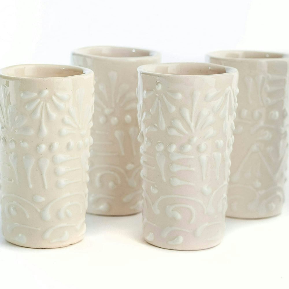 MEXTEQUIL Talavera Ceramic Shot Glasses 4-Pack 2 oz: $24.70 MEXTEQUIL Talavera Ceramic Shot Glasses 4-Pack 2 oz: $24.70
