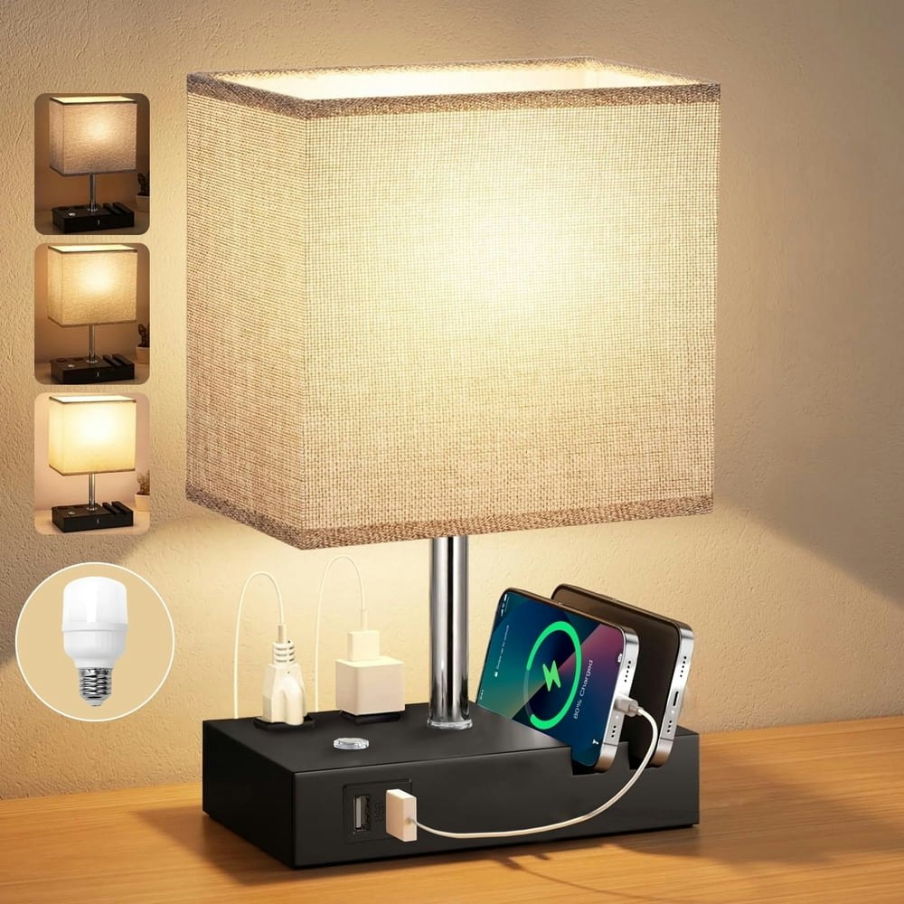 Ijil Touch Table Lamp with Dual USB Charging Ports 15.7": $29.69 Ijil Touch Table Lamp with Dual USB Charging Ports 15.7": $29.69