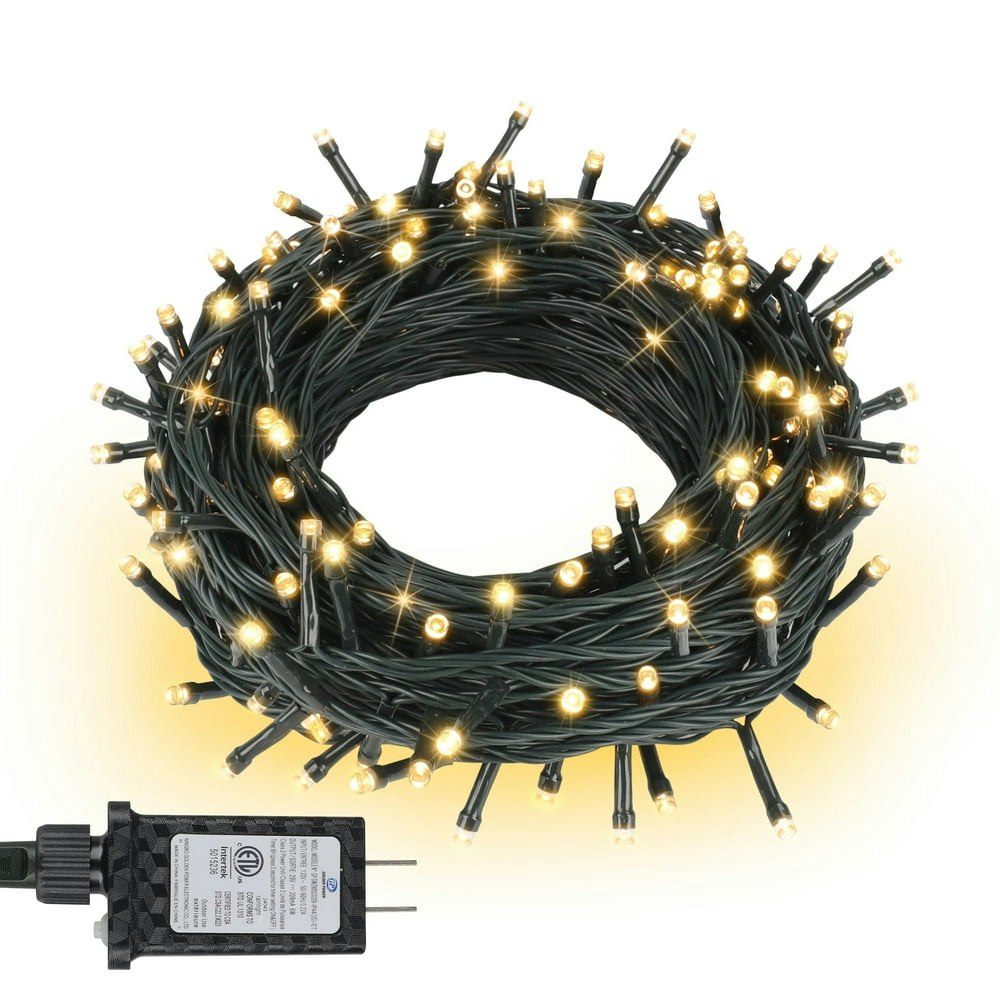 Nitidsky 33ft 100-LED Christmas String Lights Warm White: $12.98