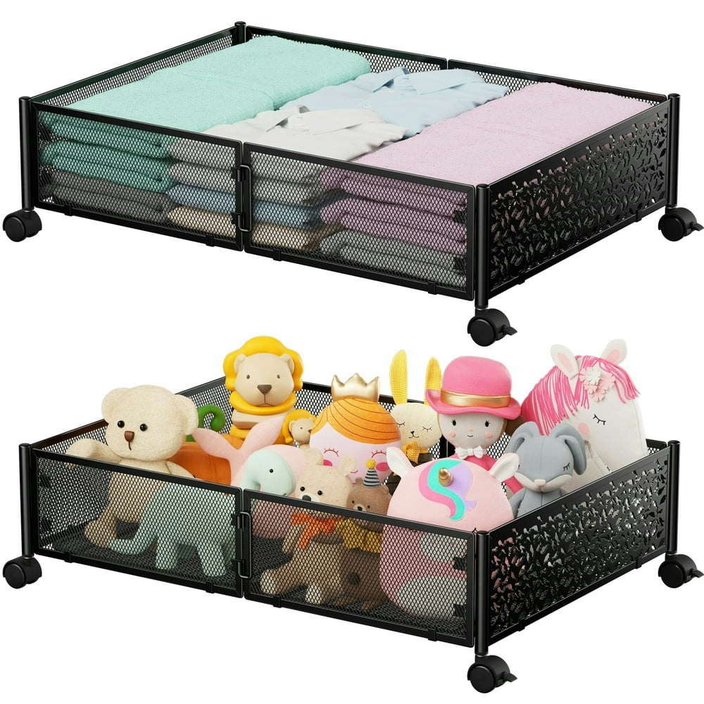 Flycity Foldable Under Bed Storage Containers with Wheels 2-Pack: $37.99 Flycity Foldable Under Bed Storage Containers with Wheels 2-Pack: $37.99