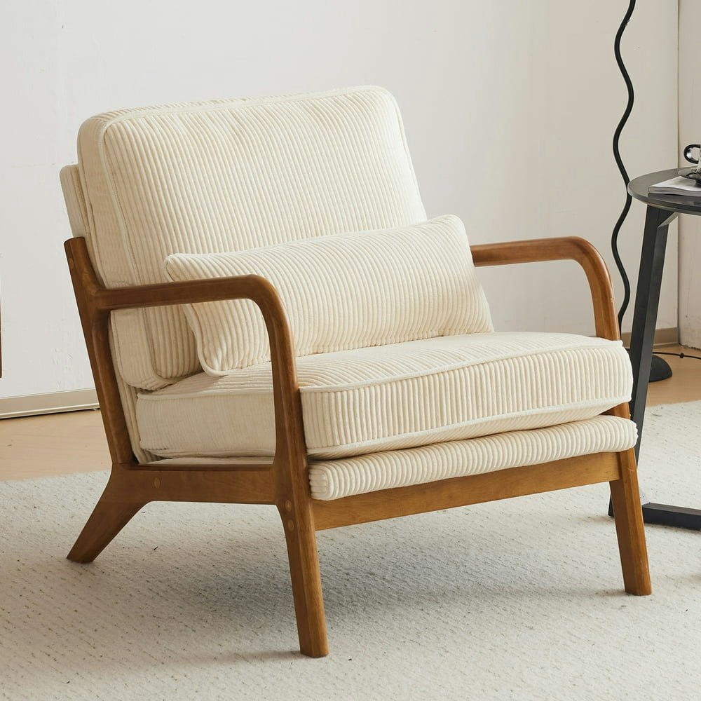 Ktaxon Corduroy Upholstered Accent Chair with Pillow: $105.59 Ktaxon Corduroy Upholstered Accent Chair with Pillow: $105.59