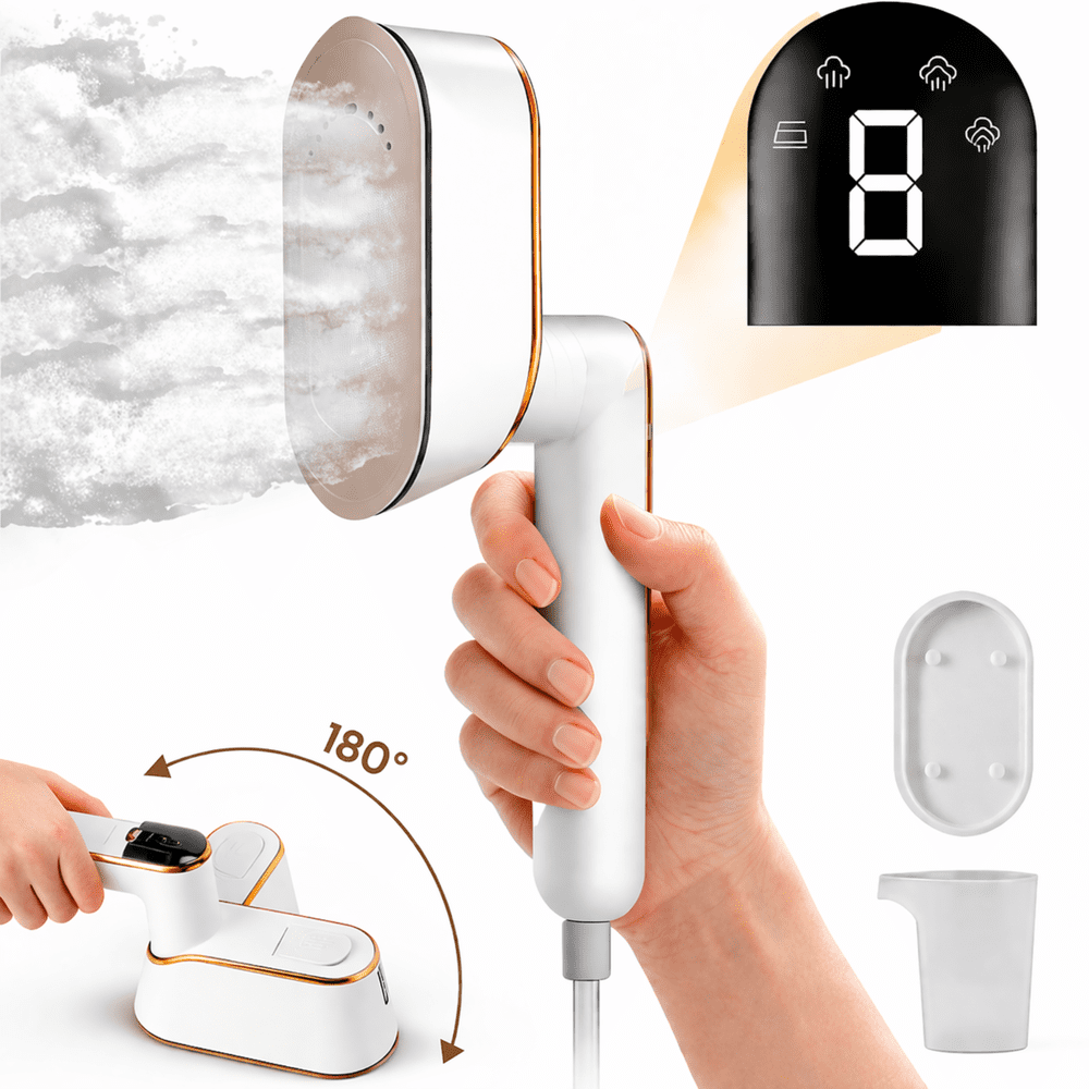 King Bowolf Portable Travel Garment Steamer Iron: $10.99
