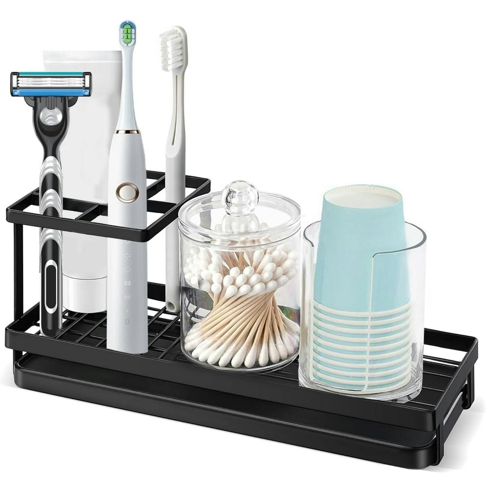 Aovky 4-Slot Carbon Steel Toothbrush Holder: $12.49