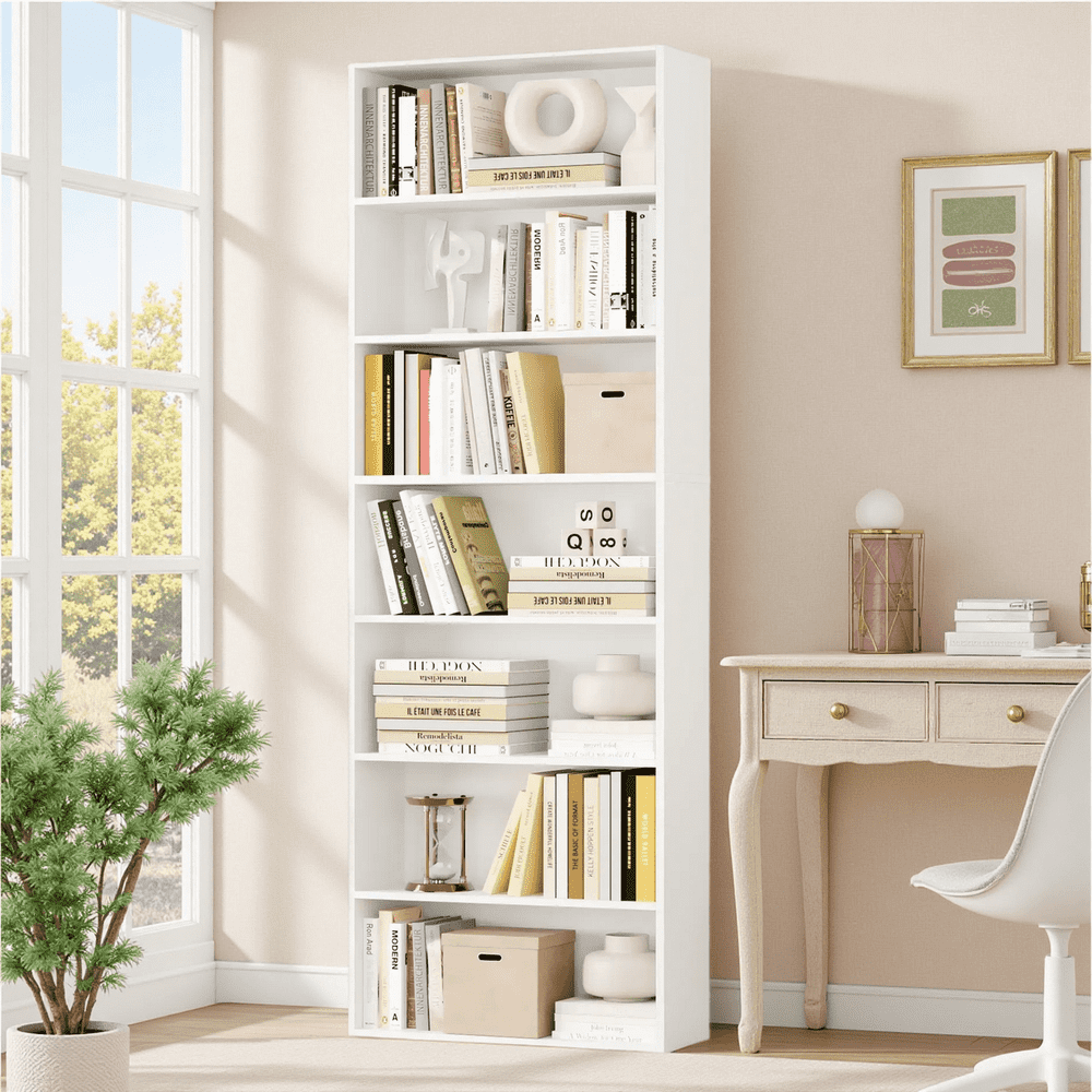 Homfa 82-Inch 7-Tier Bookshelf: $94.99