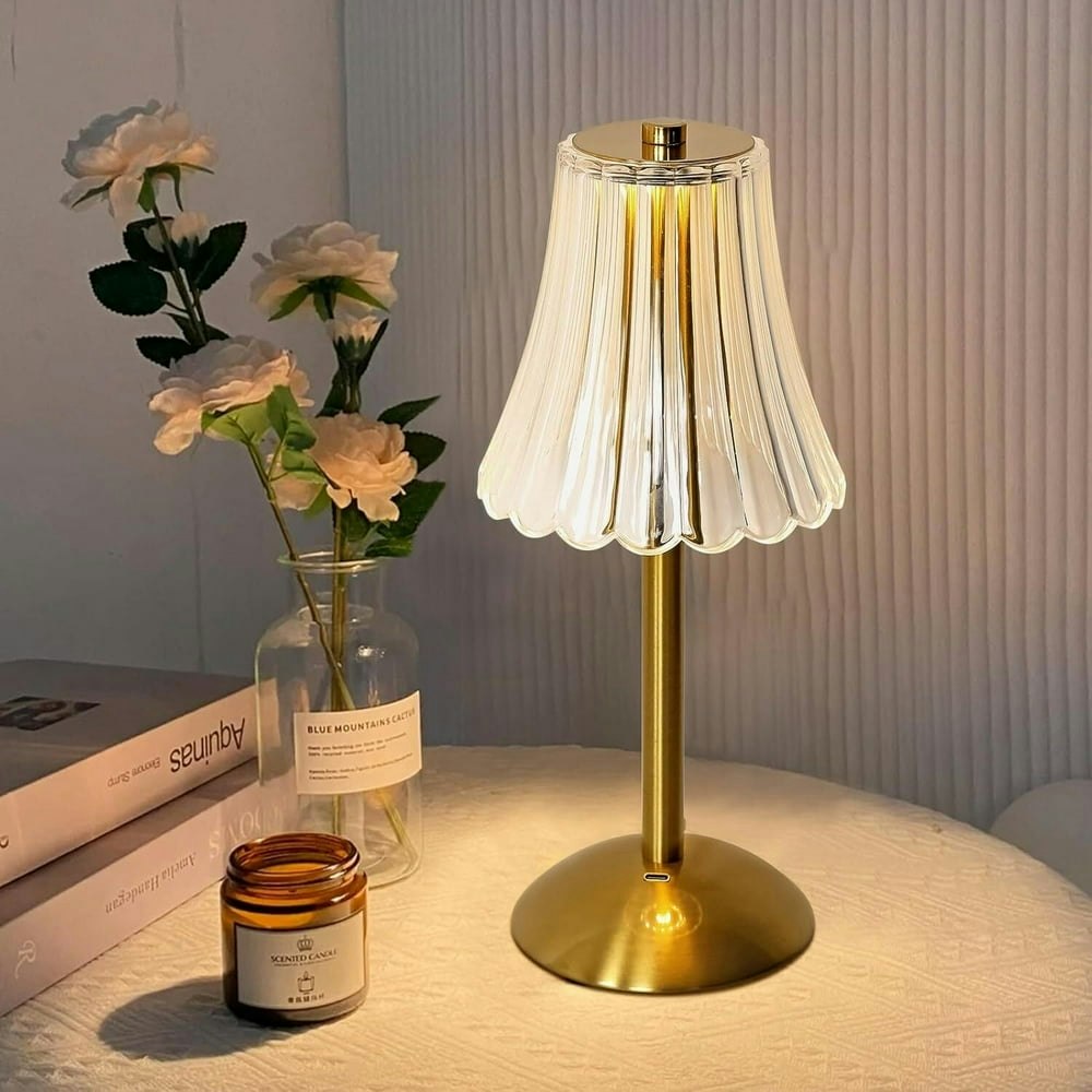 Touch Cordless Dimmable Crystal Table Lamp: $15.99 Touch Cordless Dimmable Crystal Table Lamp: $15.99