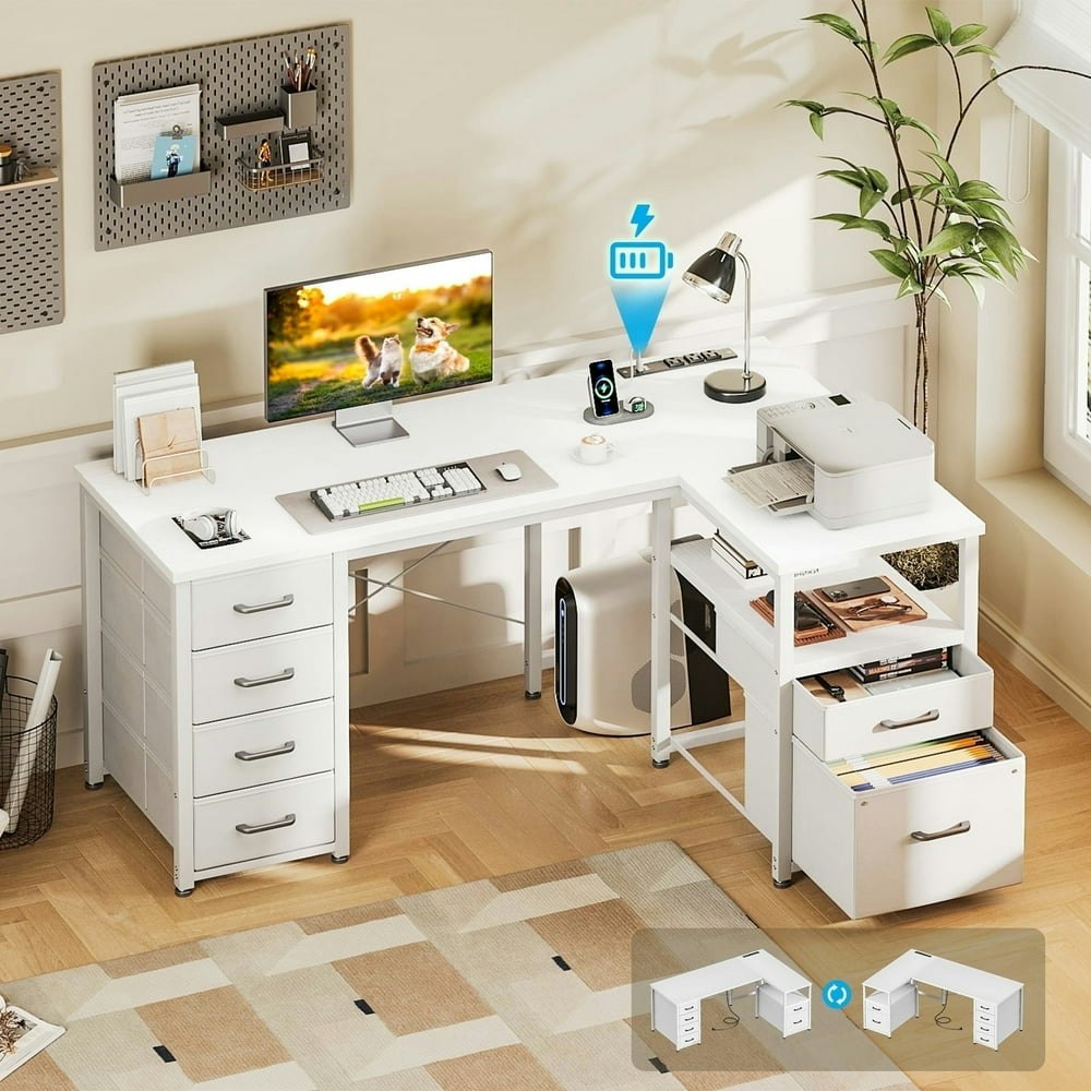 Casacomoda 55" Computer Desk with 5 Drawers and File Cabinet: $74.89 Casacomoda 55" Computer Desk with 5 Drawers and File Cabinet: $74.89