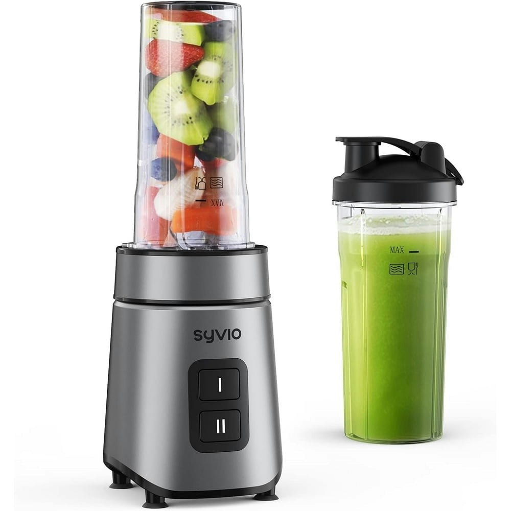 Syvio Personal Smoothie Blender with 2 20 oz Cups: $25.42 Syvio Personal Smoothie Blender with 2 20 oz Cups: $25.42