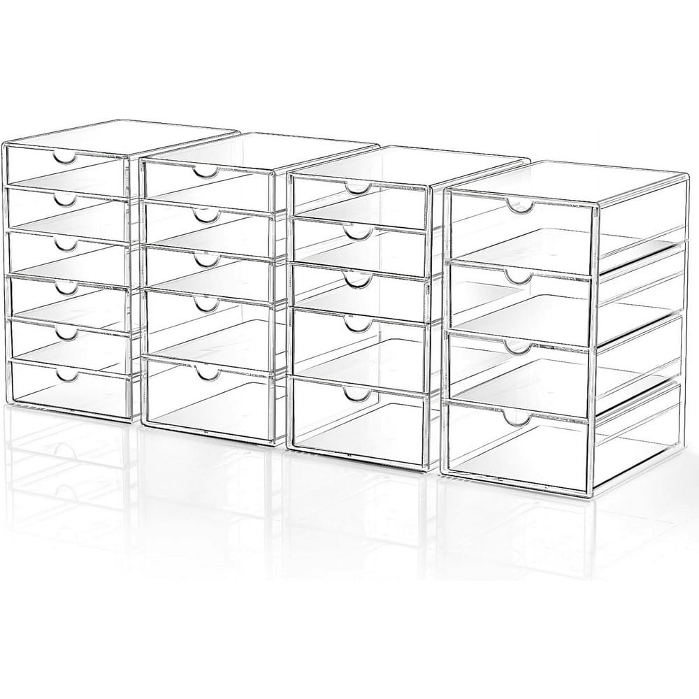 Makeup Drawer Storage Organizer 20-Drawer 4-Set: $32.38