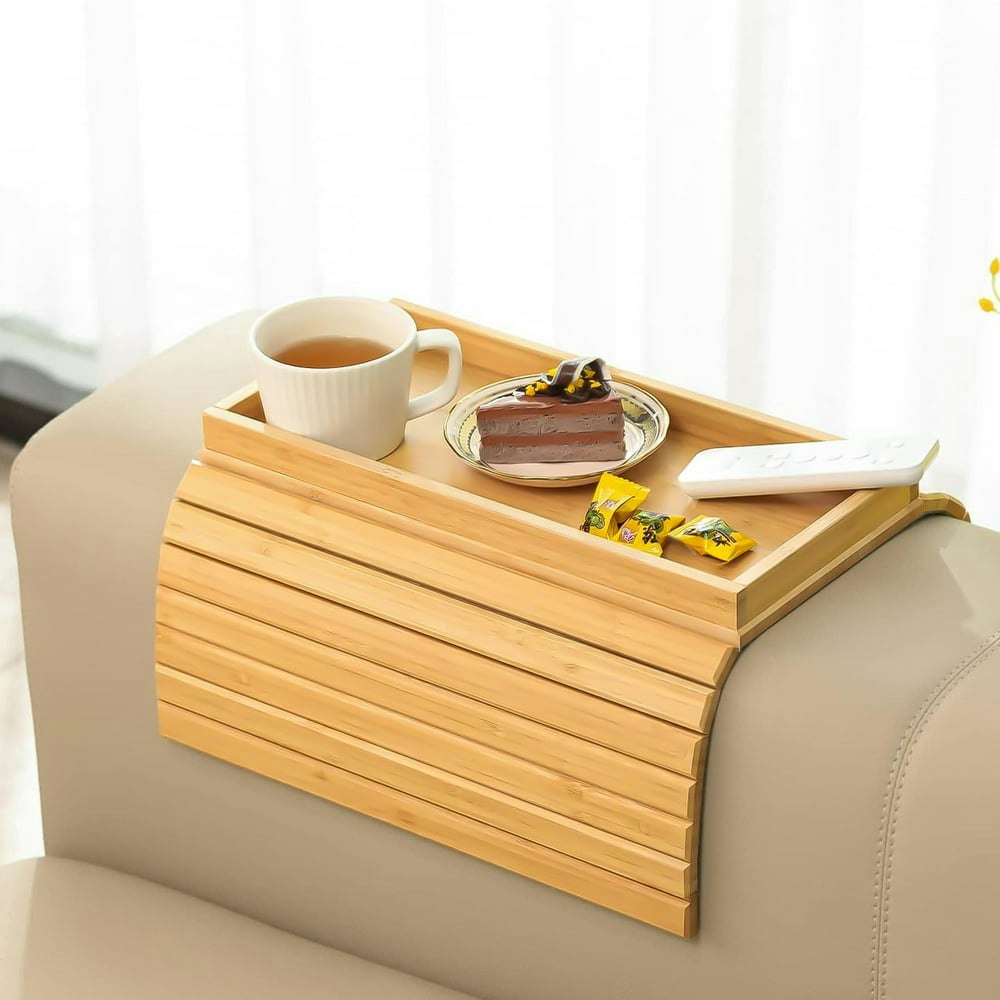 Spokki Bamboo Sofa Armrest Tray Table with Detachable Cup Holder: $19.79 Spokki Bamboo Sofa Armrest Tray Table with Detachable Cup Holder: $19.79