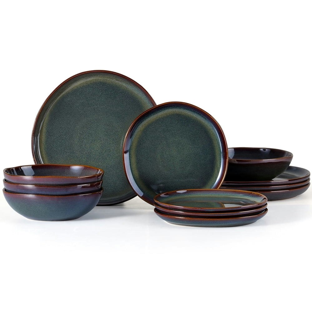 Vesteel 12-Piece Stoneware Dinnerware Set for 4: $49.99