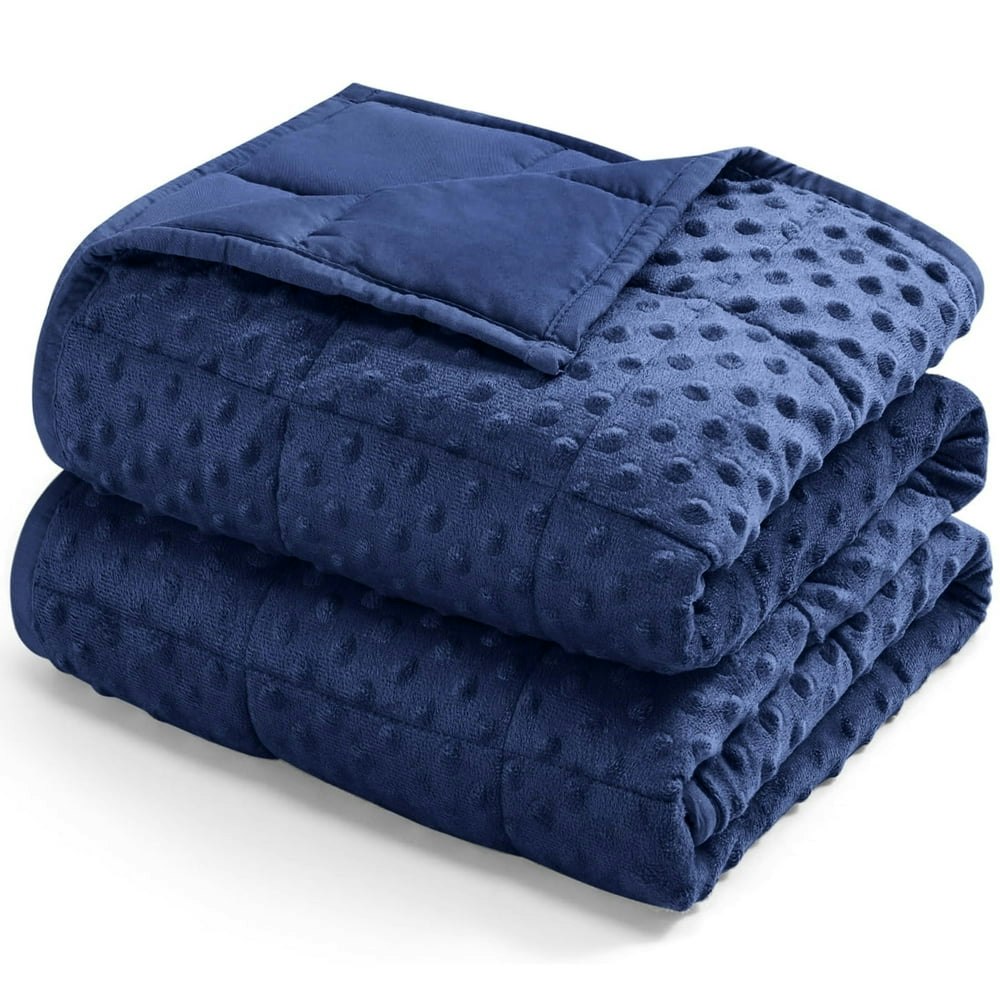 Teler Weighted Blanket for Kids 5lb 36\" x 48\" Blue: $29.69