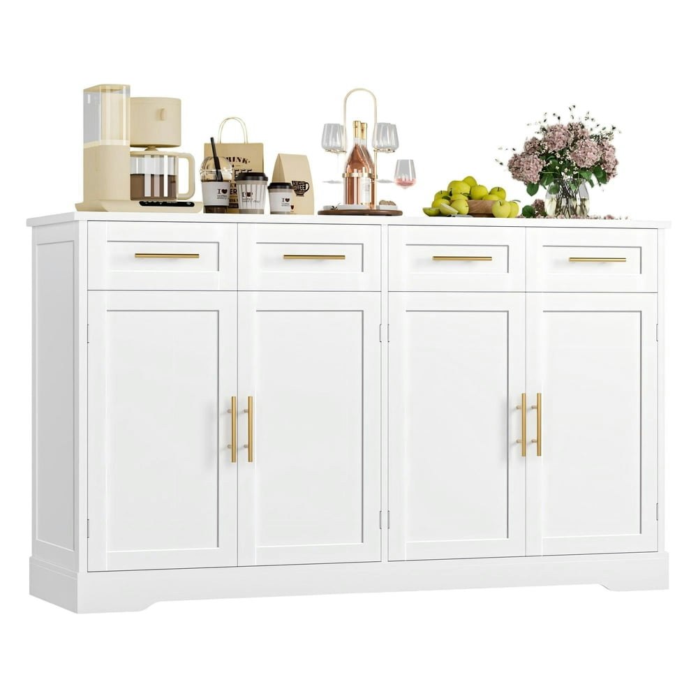 Homfa 59" Buffet Cabinet with 4 Drawers and 4 Doors: $199.89