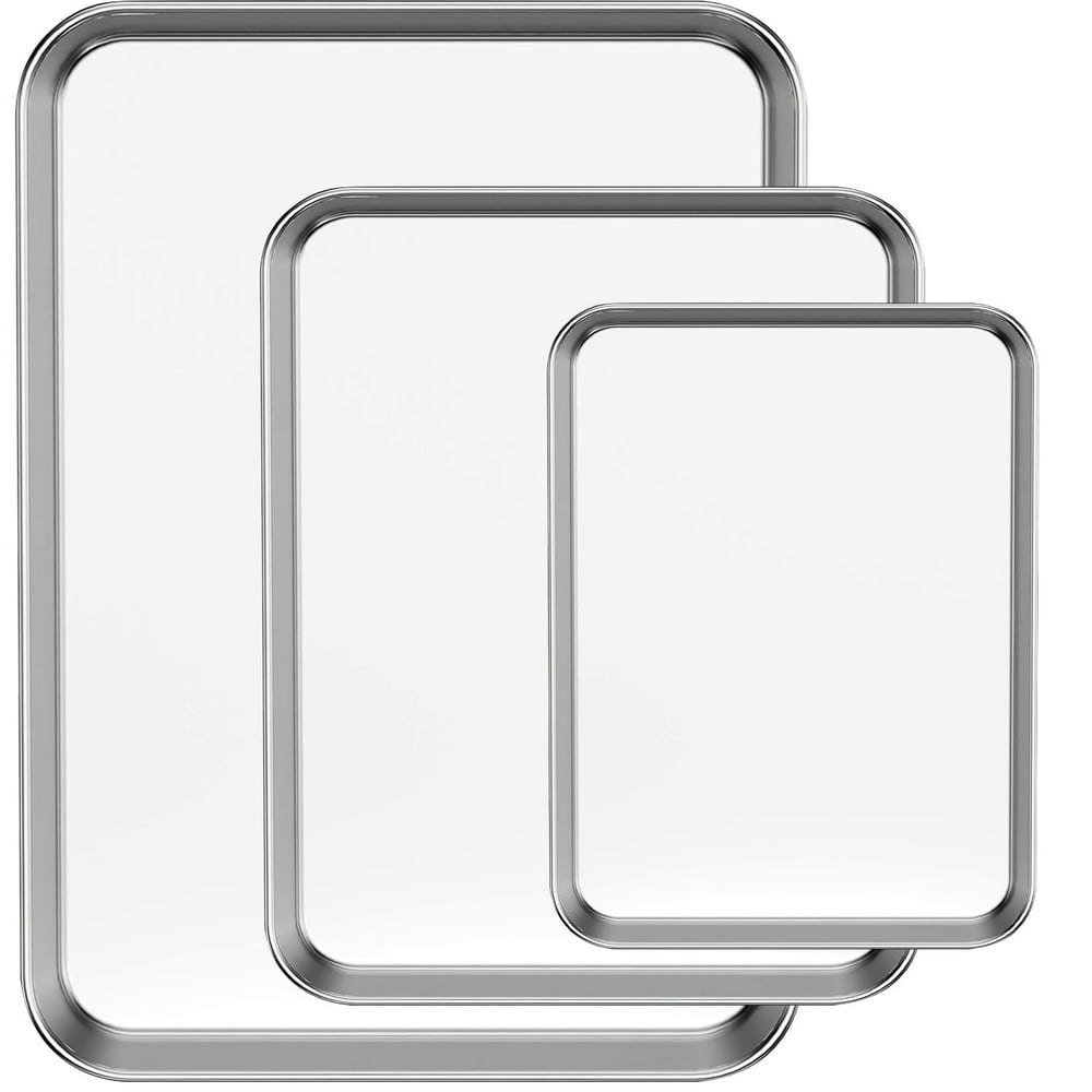 GPED Stainless Steel Baking Sheet Pans 3-Pack: $19.79