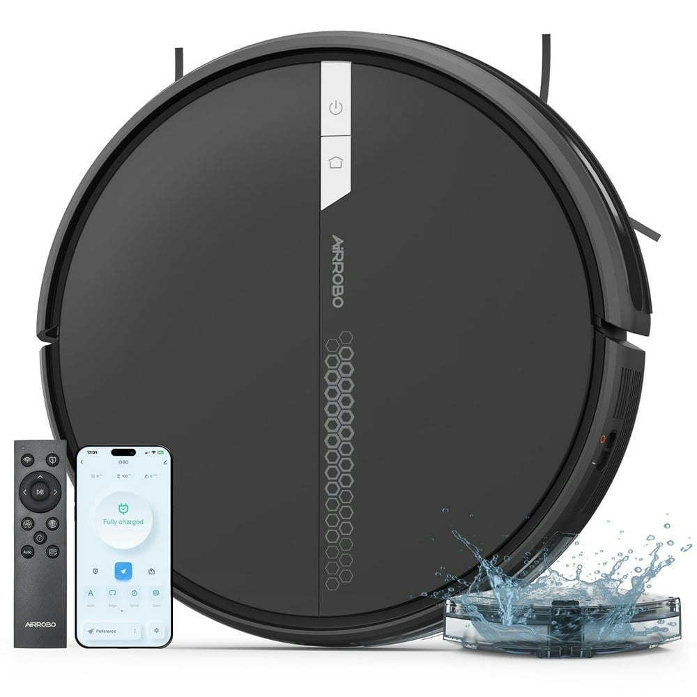 Airrobo G60 3-in-1 Robot Vacuum and Mop Combo with Smart App and Voice Control: $116.99