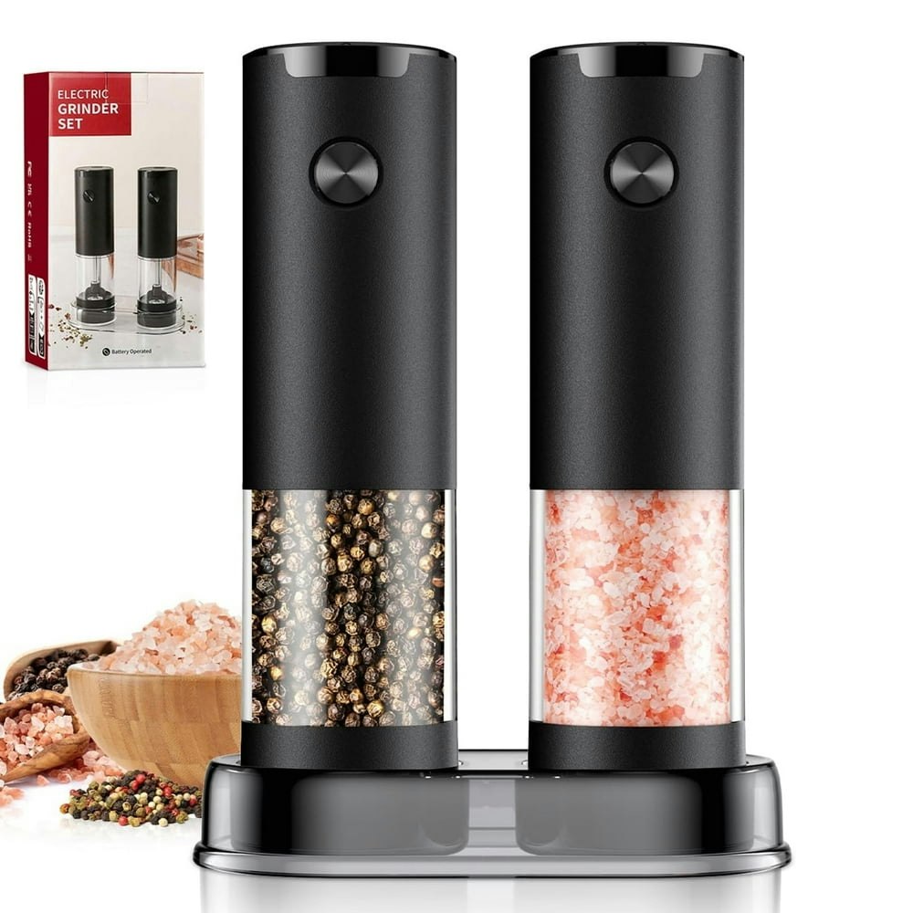 Electric Salt and Pepper Grinder Set 2-Pack: $15.17